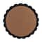 Hello Honey® 27" Black Round Scalloped Wood Wall Mirror